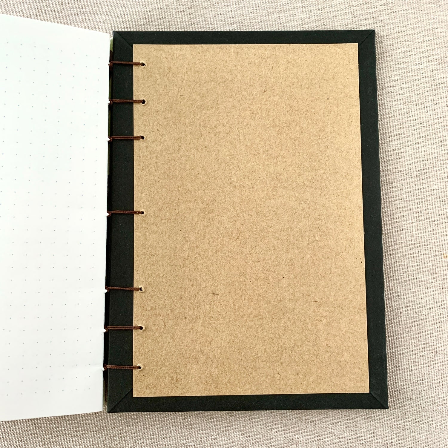 Butterfly Script - Coptic Journal - A6 - 4x6 Dot Grid - Bullet Journal by FP Journals