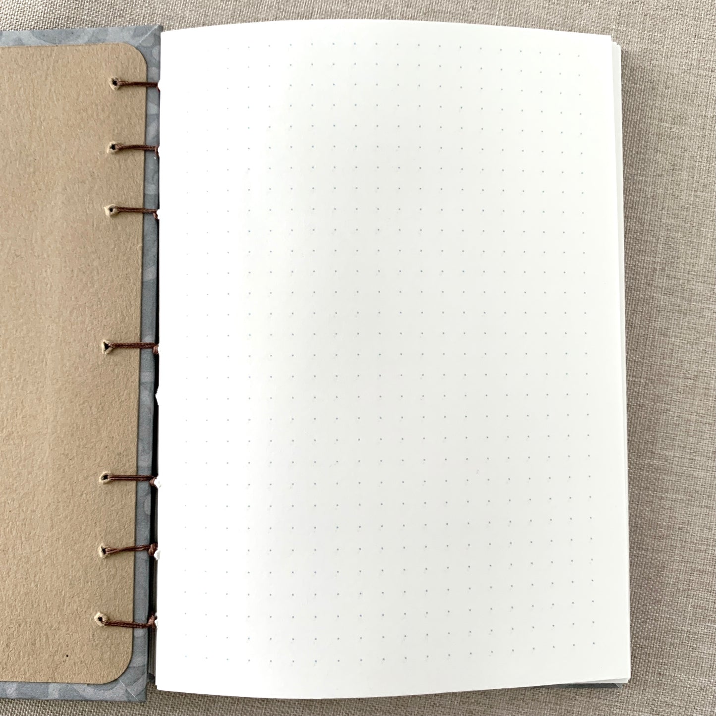 Lilac Flourish - Coptic Journal - A6 - 4x6 Dot Grid - Bullet Journal - by FP Journals