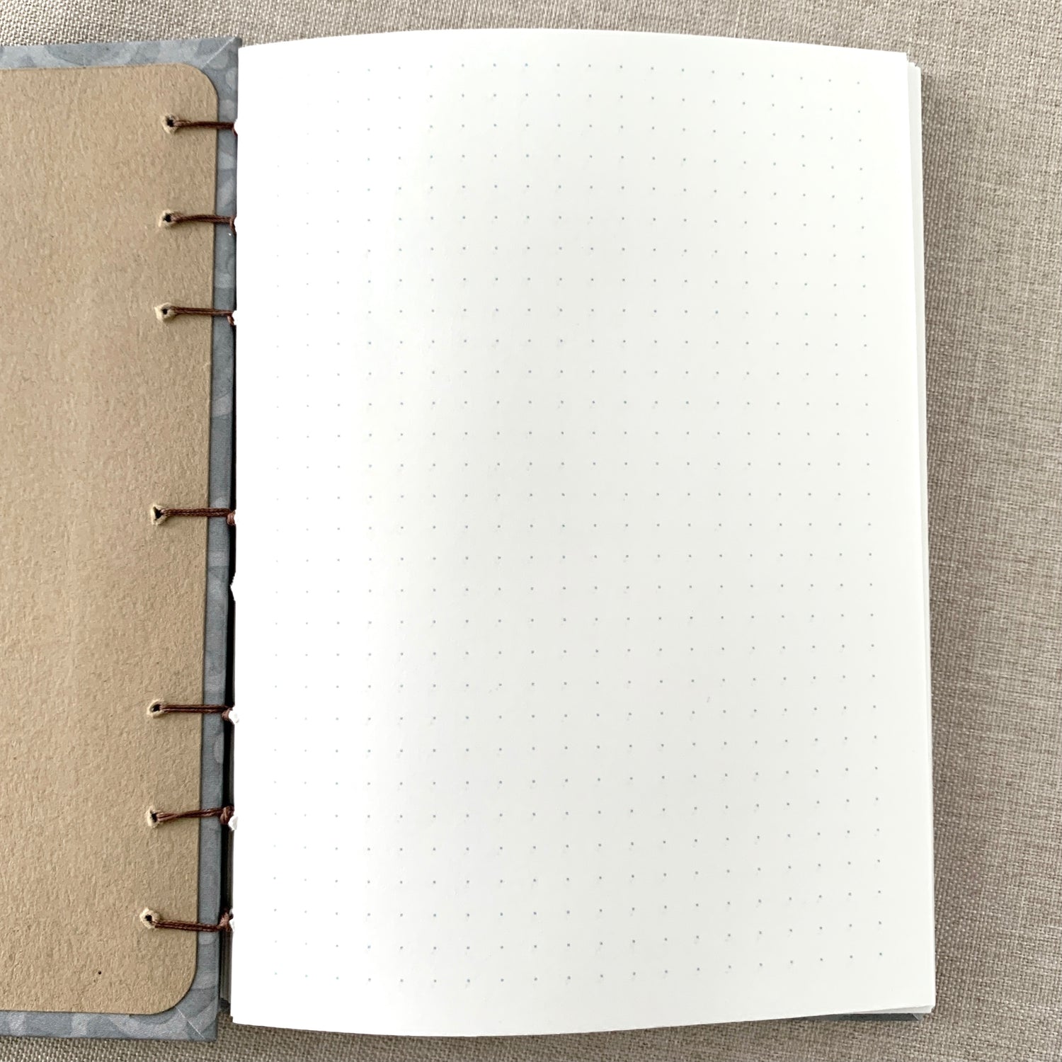 Lilac Flourish - Coptic Journal - A6 - 4x6 Dot Grid - Bullet Journal - by FP Journals