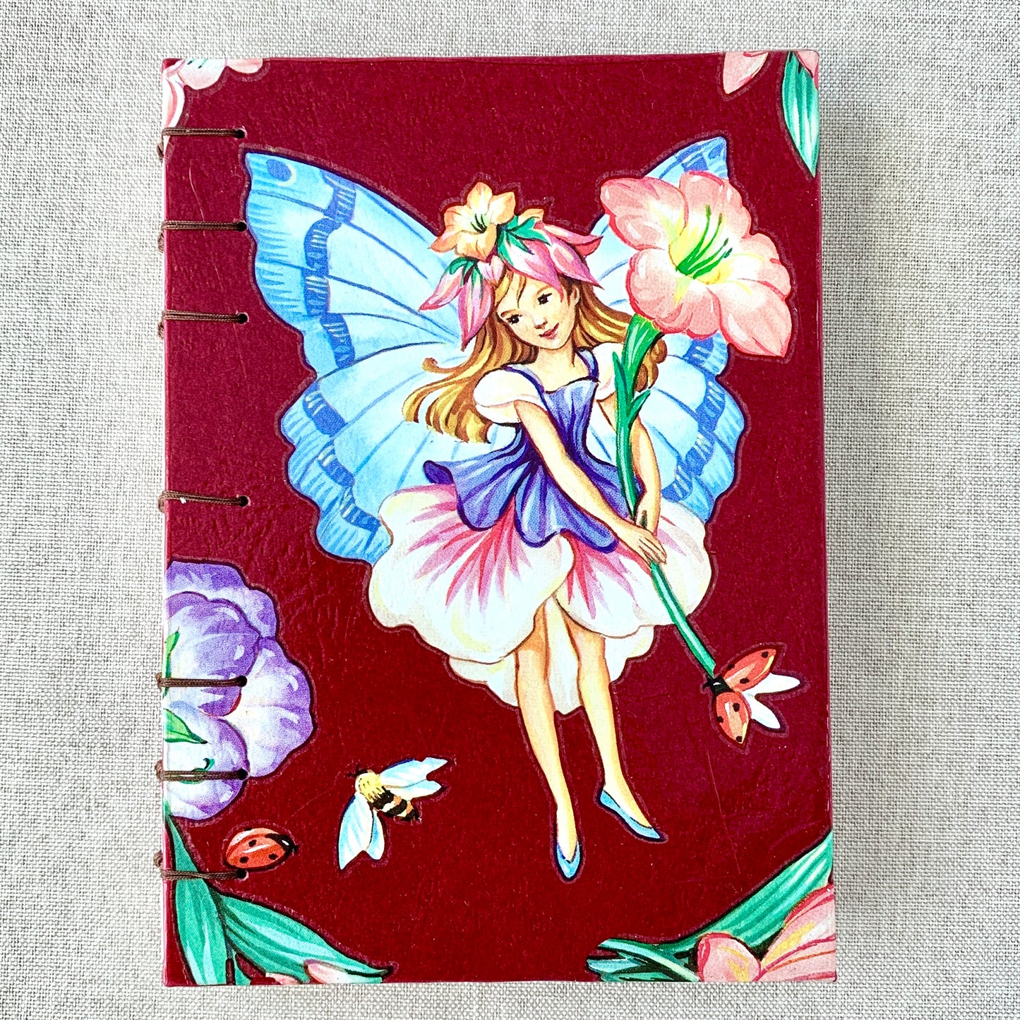 Fairy - A6 - Dot Grid - Coptic Bound - Fountain Pen Notebook - Handmade Journal