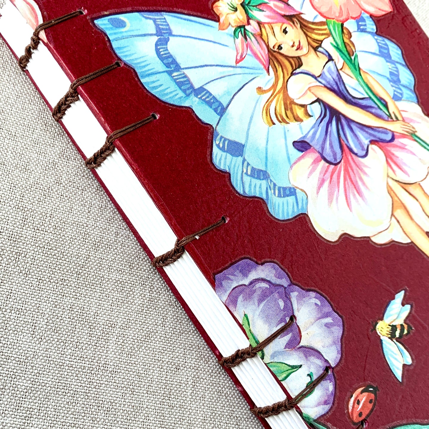 Fairy - A6 - Dot Grid - Coptic Bound - Fountain Pen Notebook - Handmade Journal