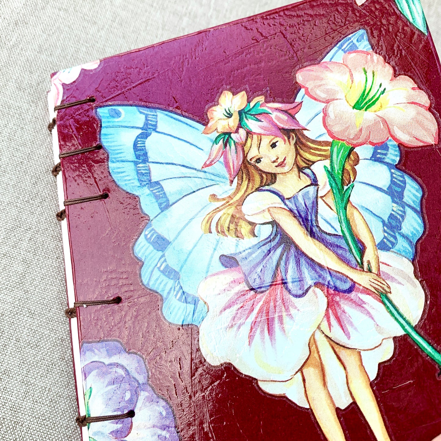 Fairy - A6 - Dot Grid - Coptic Bound - Fountain Pen Notebook - Handmade Journal