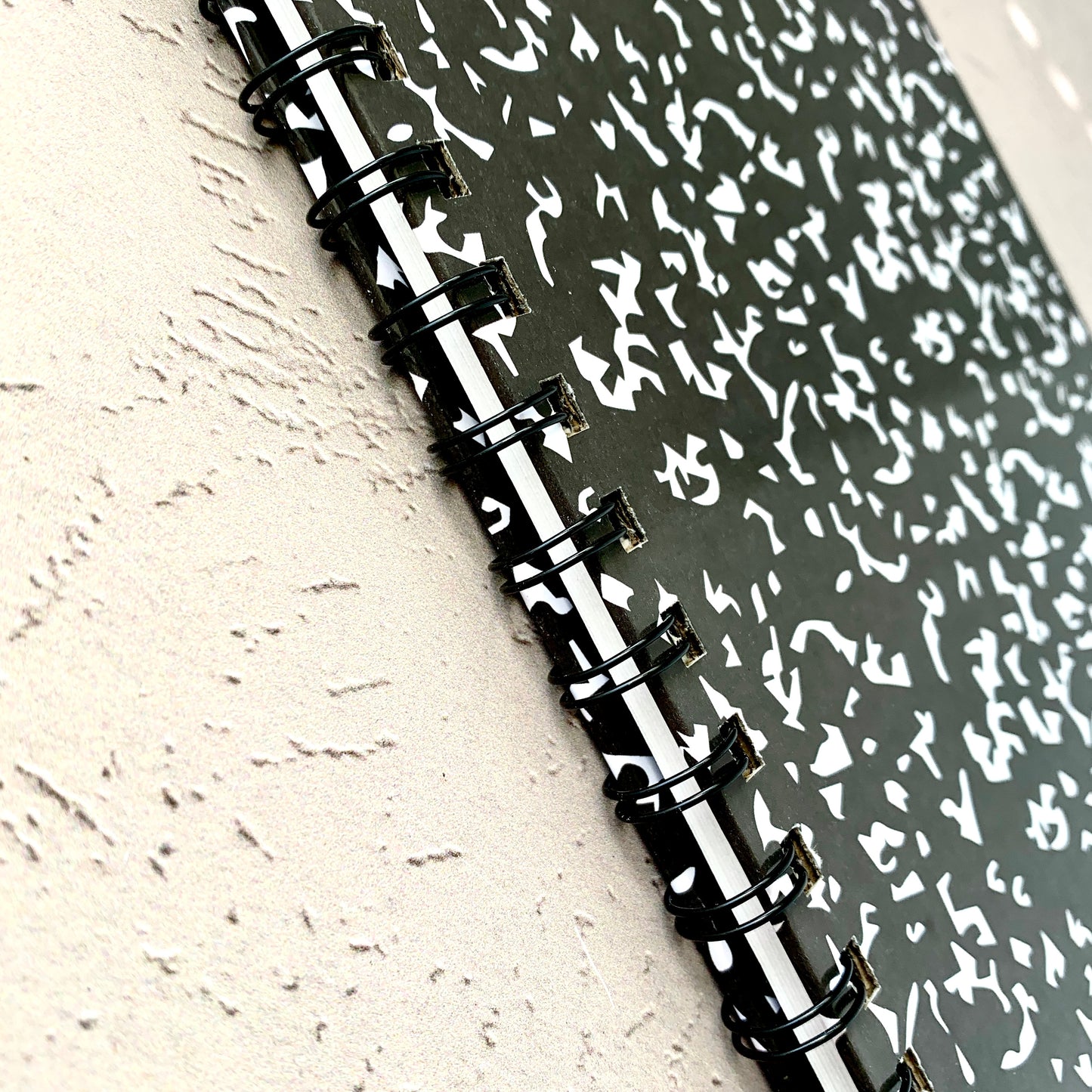 Marble Composition Book - A5 - Composition Lined - Spiral Bound - Handmade Fountain Pen Notebook