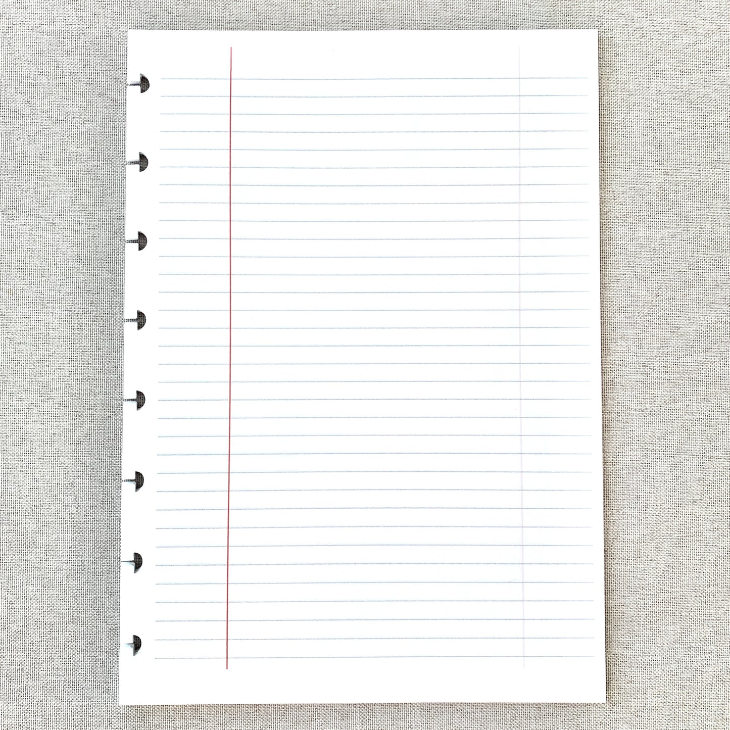 Composition Lined Discbound Notebook Insert - A5 - Lined - Fountain Pen Friendly Paper