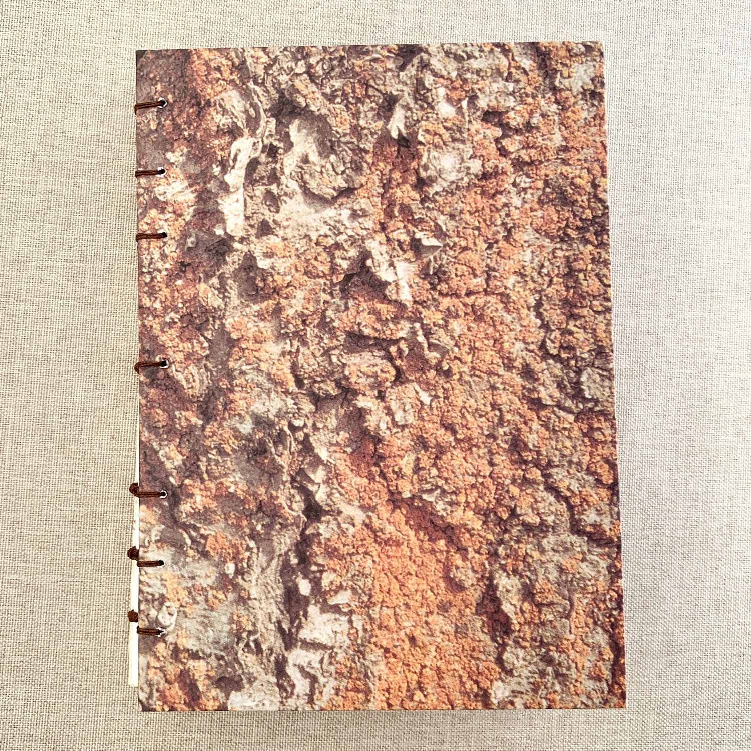 Dirt - Coptic Journal - A6 - 5mm Line Spacing - Coptic Binding - 4" x  by FP Journals