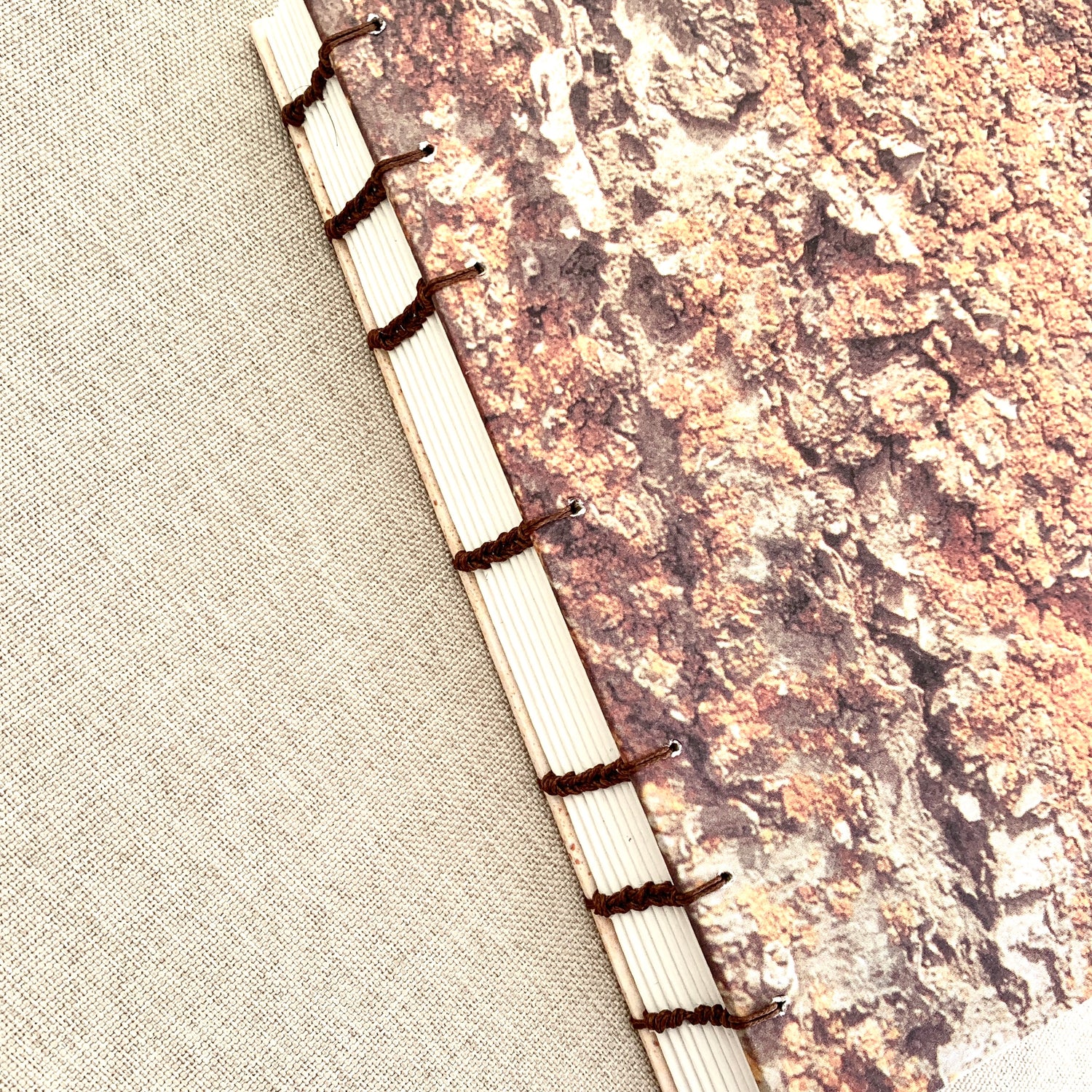 Dirt - Coptic Journal - A6 - 5mm Line Spacing - Coptic Binding - 4" x  by FP Journals