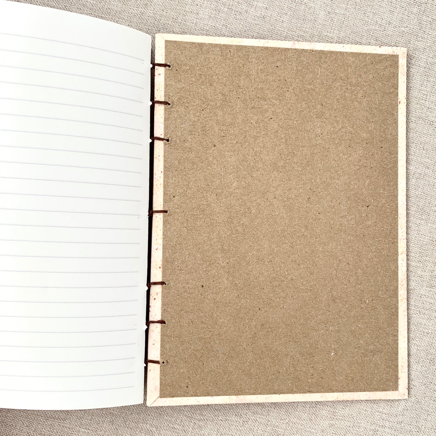 Dirt - Coptic Journal - A6 - 5mm Line Spacing - Coptic Binding - 4" x  by FP Journals