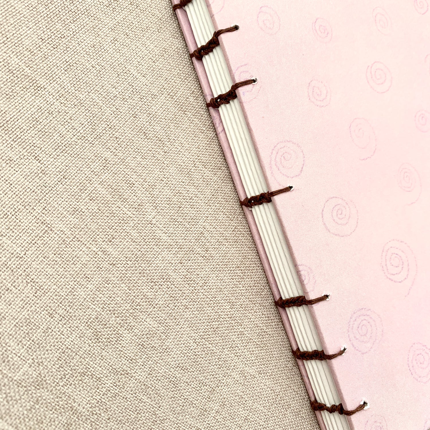 Pastel Swirl - Coptic Journal - A6 - 4x6 Dot Grid - Bullet Journal - P by FP Journals