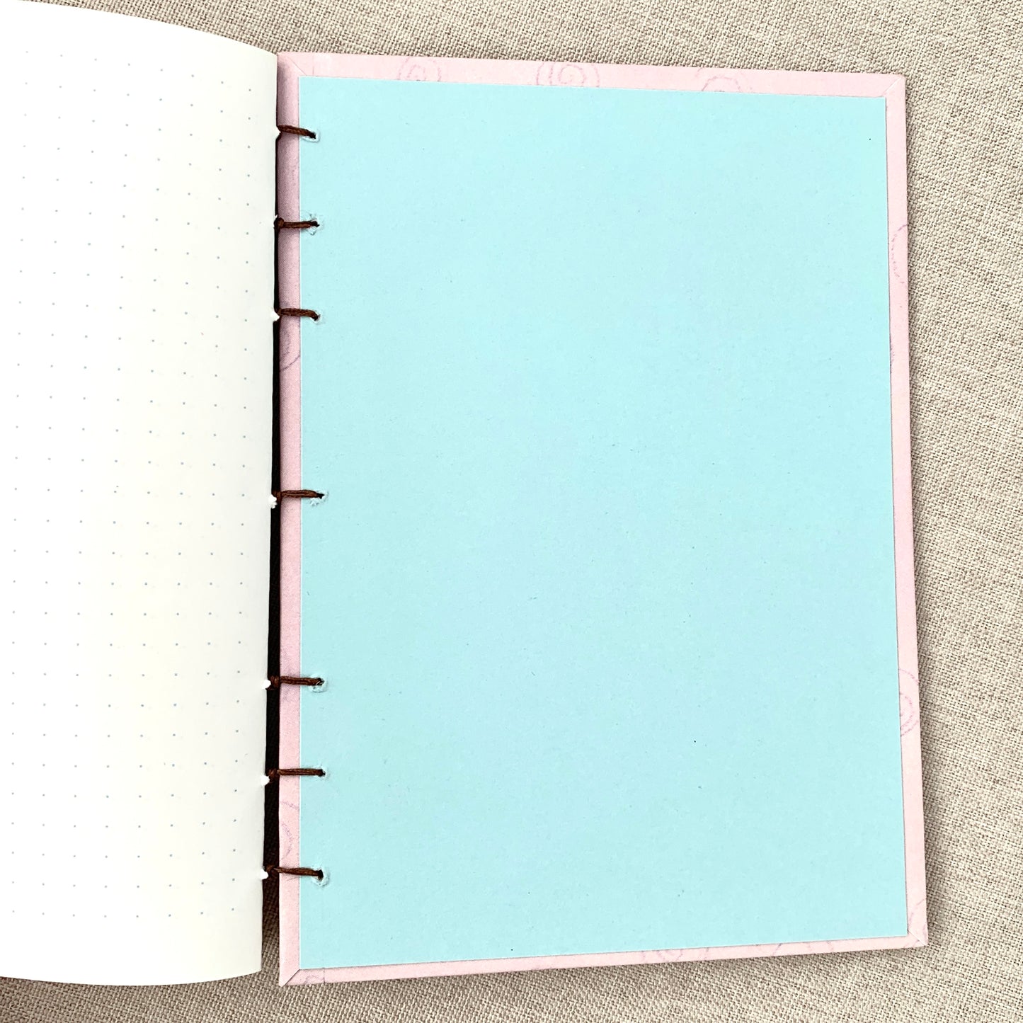 Pastel Swirl - Coptic Journal - A6 - 4x6 Dot Grid - Bullet Journal - P by FP Journals