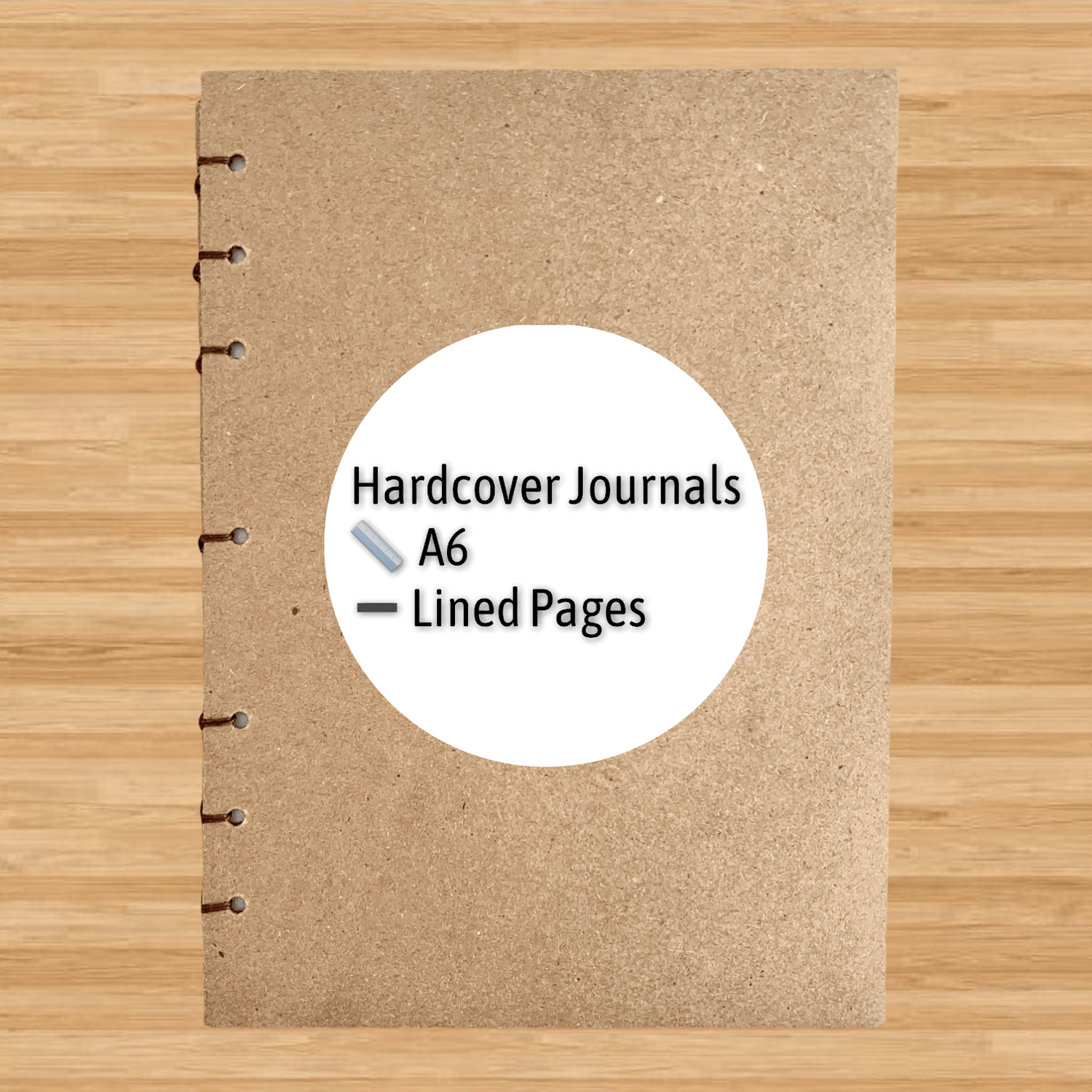 A6 - Hardcover - Hand-Stitched - Lined Journals