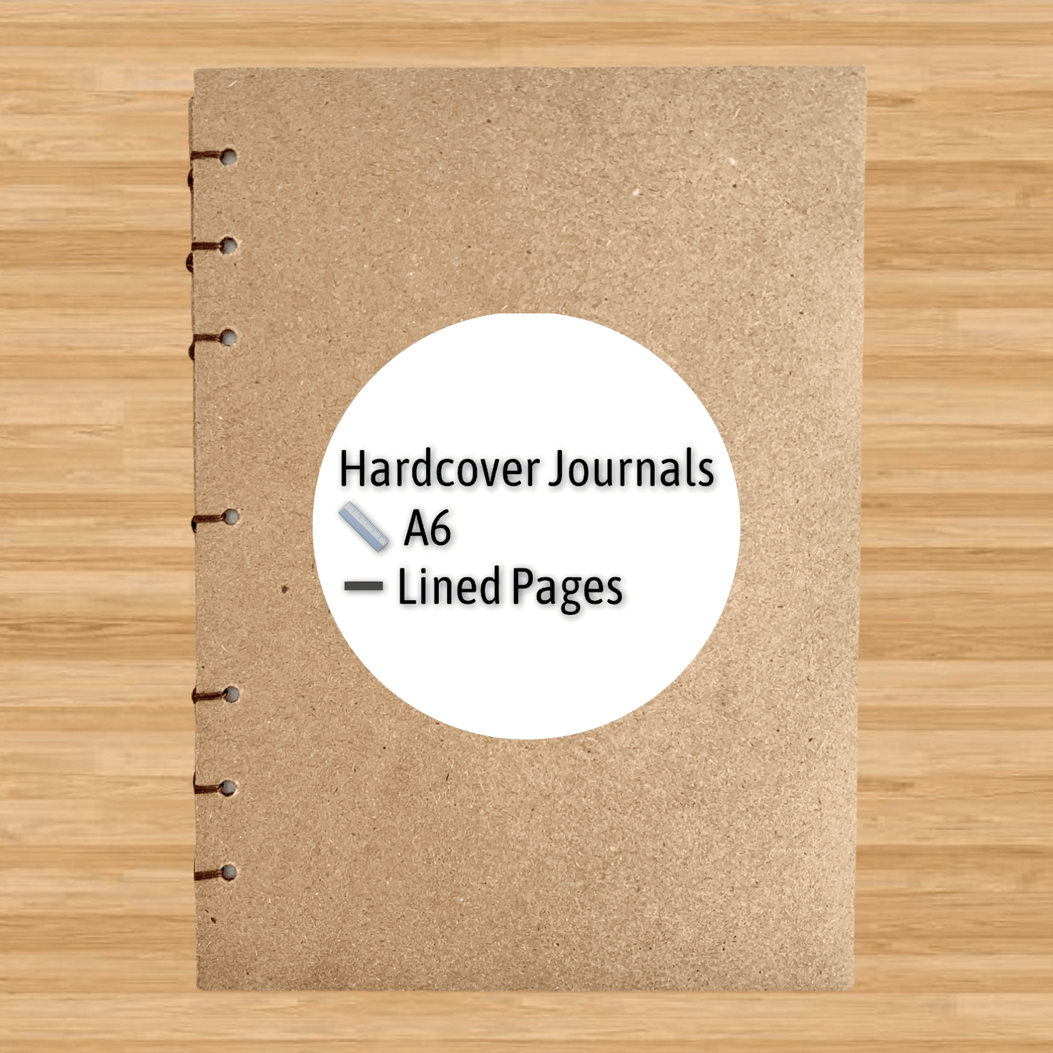 A6 - Hardcover - Hand-Stitched - Lined Journals