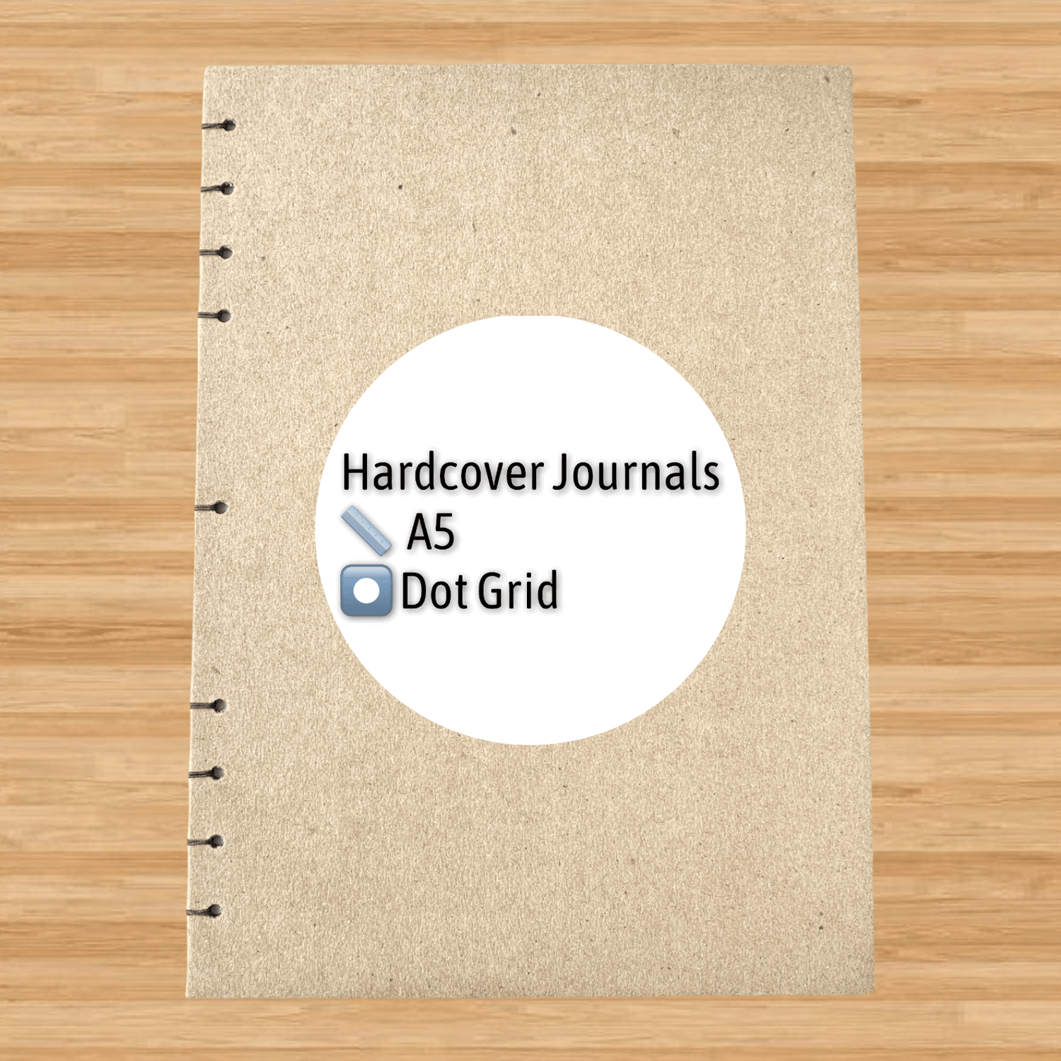 A5 - Hardcover - Hand-Stitched - Dot Grid Journals