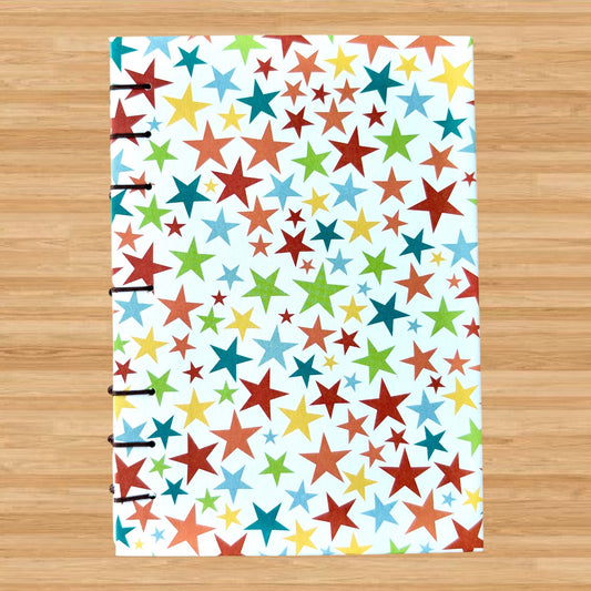 All Star - A6 - Dot Grid - Coptic Bound - Fountain Pen Notebook - Handmade Journal
