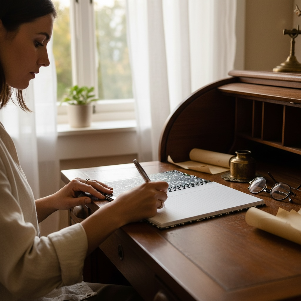 Marble Composition Book - A5 - Lined - Spiral Bound - Handmade Fountain Pen Notebook