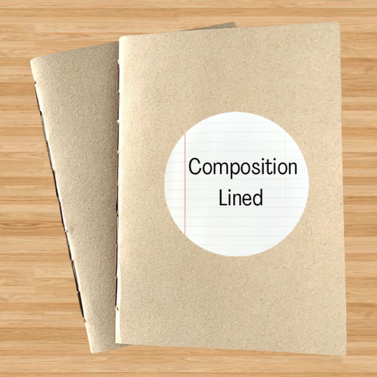 Kraft Composition Travel Journal Insert - A6 - Composition Ruled - Fou by FP Journals