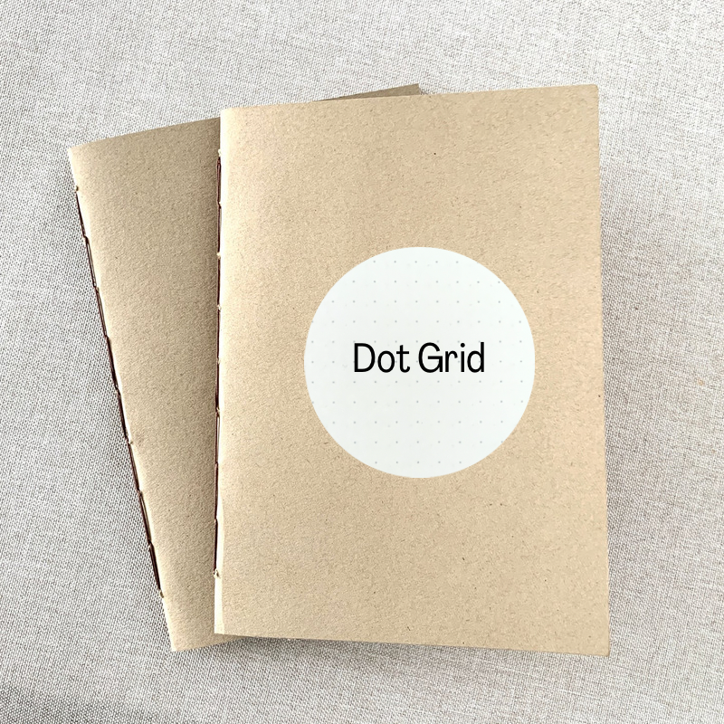 Kraft Dot Grid Travel Journal Insert - A6 - Dot Grid - Fountain Pen Fr by FP Journals