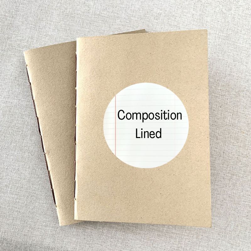 Kraft Composition Travel Journal Insert - A6 - Composition Ruled - Fou by FP Journals