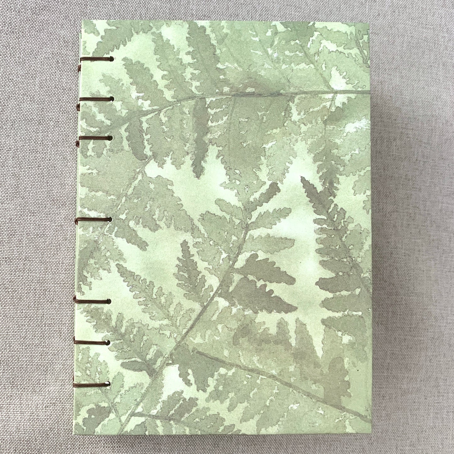 Fern - A6 - Dot Grid - Coptic Bound - Fountain Pen Notebook - Handmade Journal