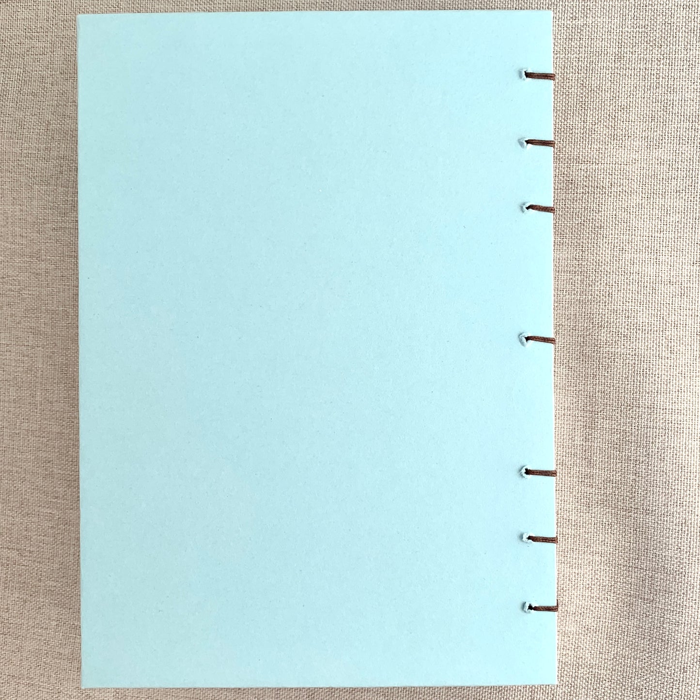 Water Blue Flowers - A6 - Dot Grid - Coptic Bound - Fountain Pen Notebook - Handmade Journal