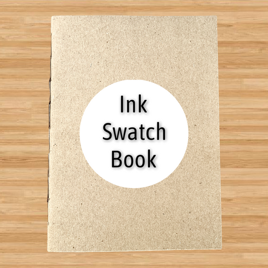 Ink Swatch Book Kraft Travelers Notebook Insert - A6 - Ink Log - Fountain Pen Friendly Notebook - Hand-Stitched Binding